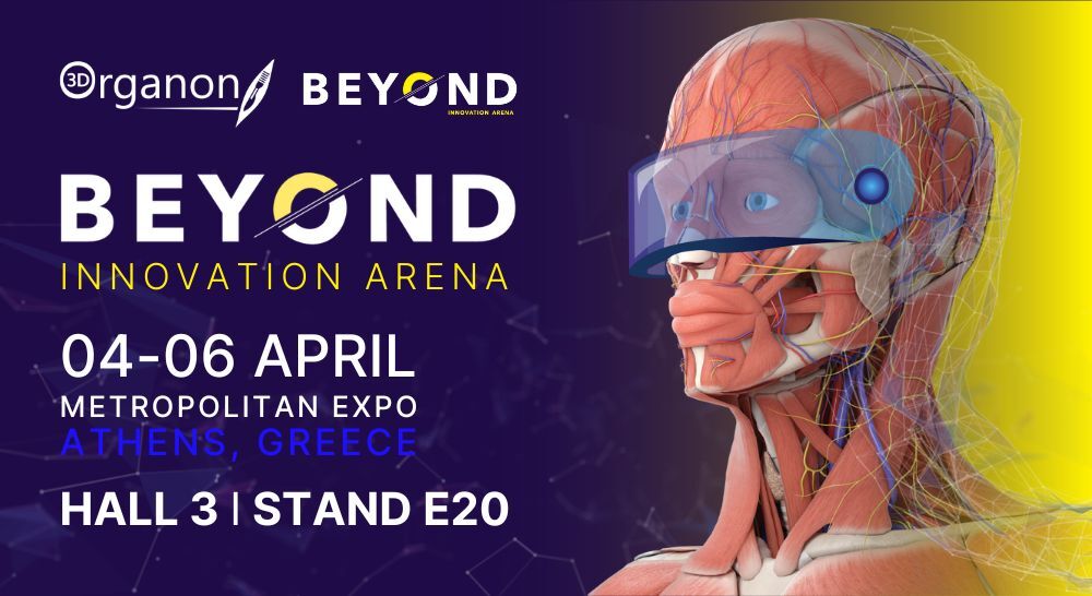 3D Organon will be participating in the prestigious BEYOND, the International Digital Technology and Innovation Exhibition in Athens, Greece, from April 4-6, 2025!